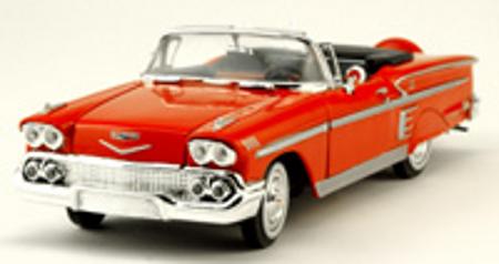 1958 Impala Convertible -- Metal Body Plastic Model Car Kit -- 1/24 Scale -- #440100