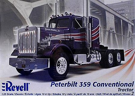 Peterbilt 359 Conventional -- Plastic Model Truck Kit -- 1/25 Scale -- #851506